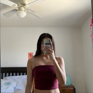 Maroon Tube Top